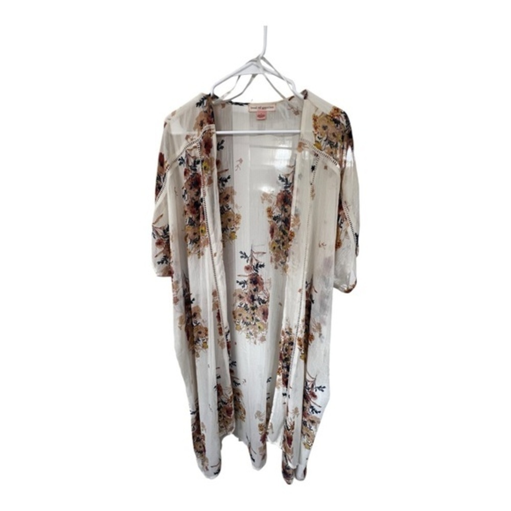Band of Gypsies Multicolor Floral Kimono